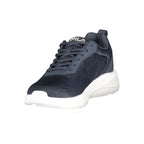 Blauer Polyurethan-Sneaker für Herren