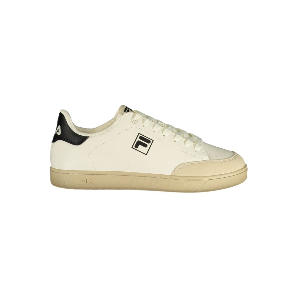 Men's White Polyester Sneaker