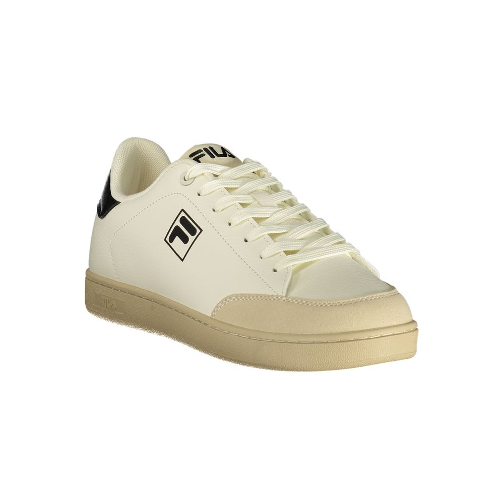 Men's White Polyester Sneaker