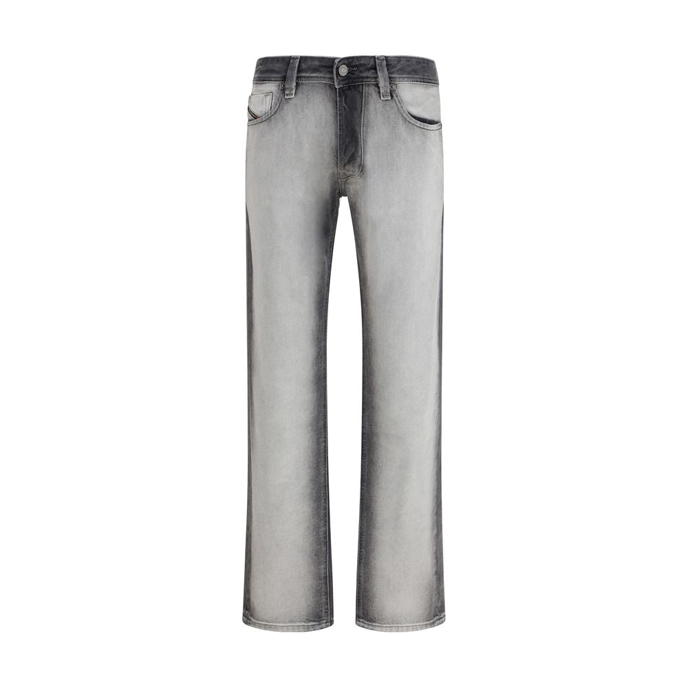 Graue Bootcut-Jeans aus Baumwolle