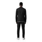 Black Cotton Two-Piece Suit