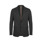Black Cotton Two-Piece Suit