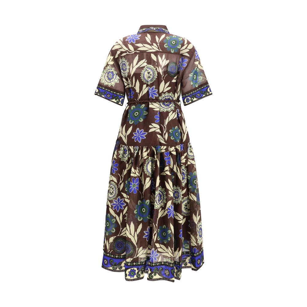 Braunes Freizeitkleid aus Baumwolle
