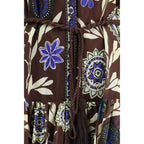 Braunes Freizeitkleid aus Baumwolle
