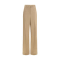 Beige Seidenhose