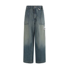 Blue Cotton Relaxed Fit Jeans