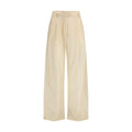 Freizeit-Baumwollhose in Beige