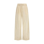 Freizeit-Baumwollhose in Beige