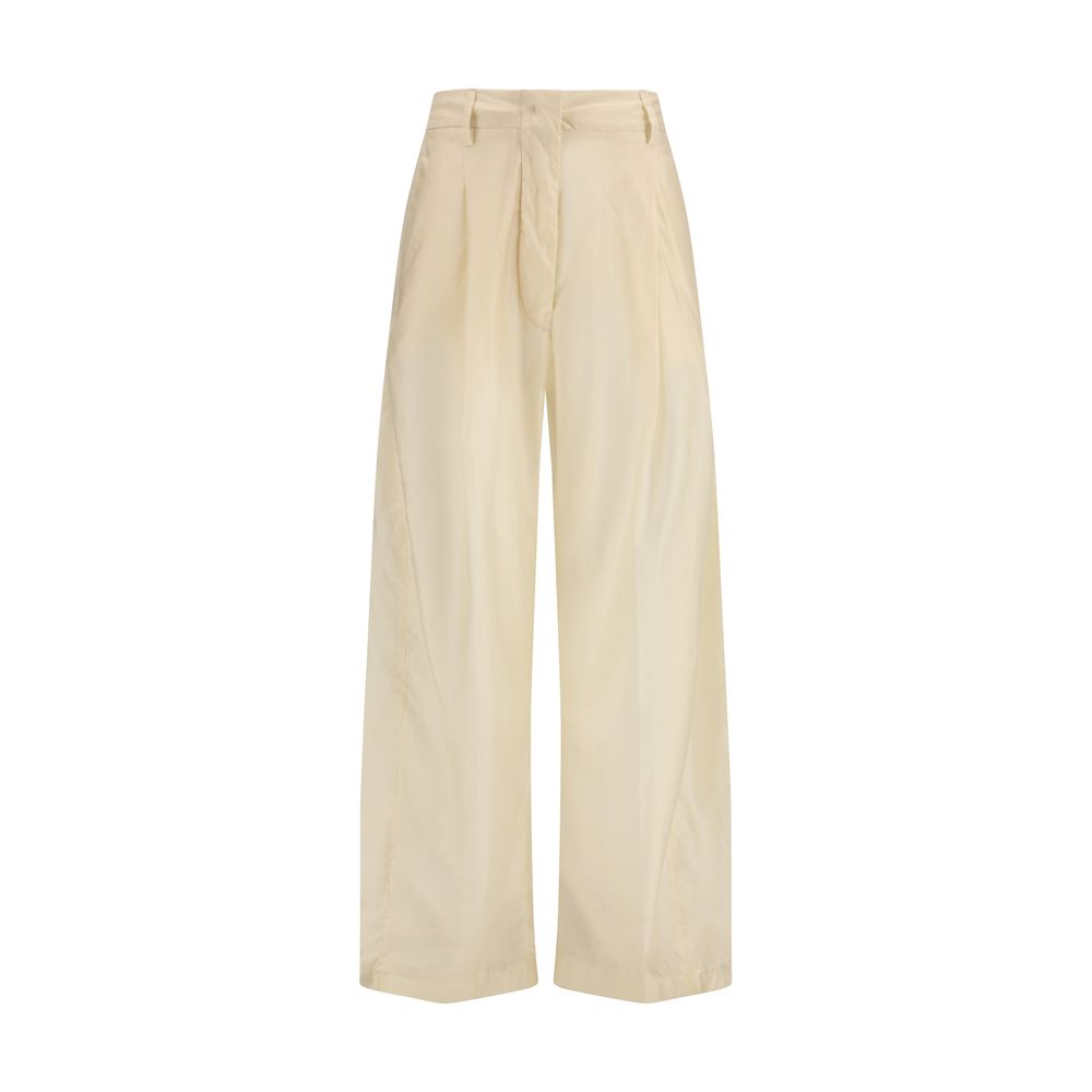 Freizeit-Baumwollhose in Beige