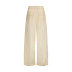 Freizeit-Baumwollhose in Beige