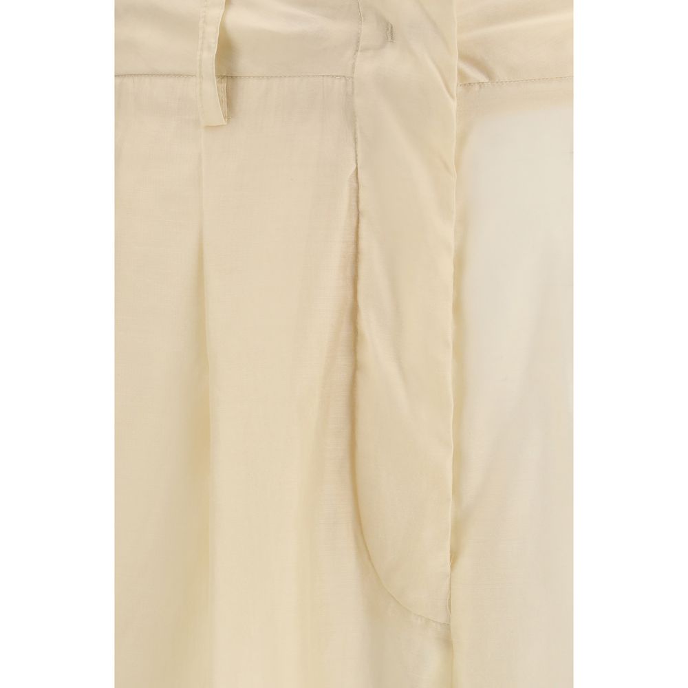 Freizeit-Baumwollhose in Beige