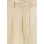 Freizeit-Baumwollhose in Beige