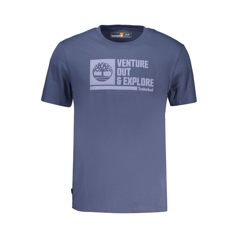 Blaues Herren-T-Shirt aus Baumwolle
