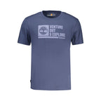 Blaues Herren-T-Shirt aus Baumwolle
