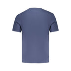 Blaues Herren-T-Shirt aus Baumwolle