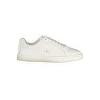 White Polyurethane Women Sneaker