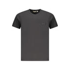 Black Cotton Men T-Shirt