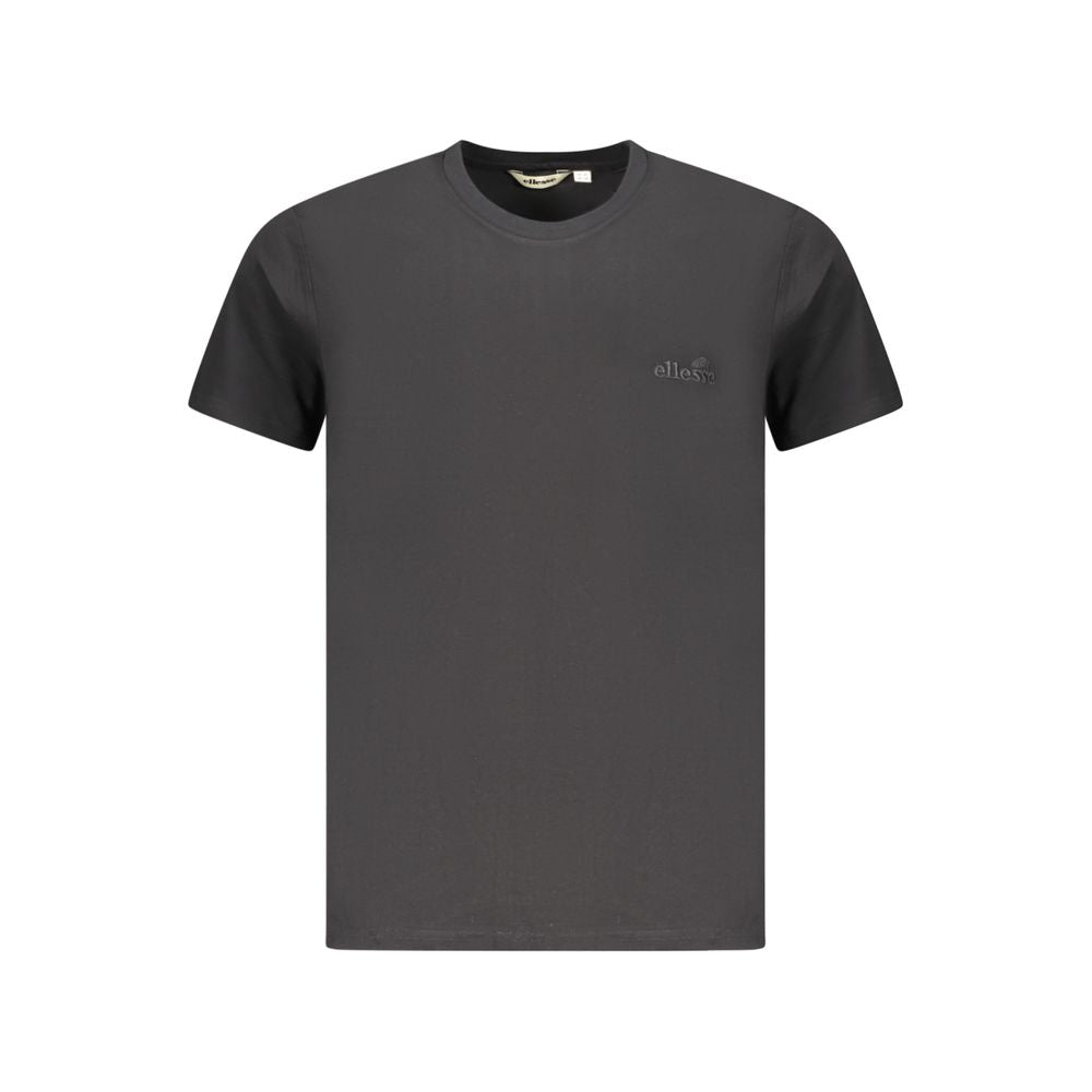 Black Cotton Men T-Shirt
