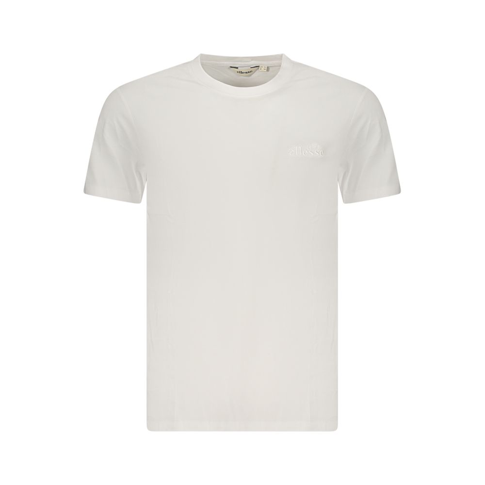 White Cotton Men T-Shirt