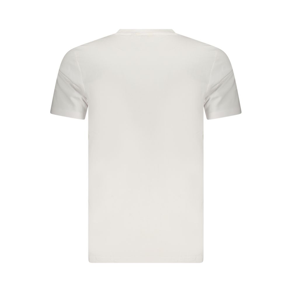 White Cotton Men T-Shirt