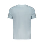 Hellblaues Baumwoll-Herren-T-Shirt
