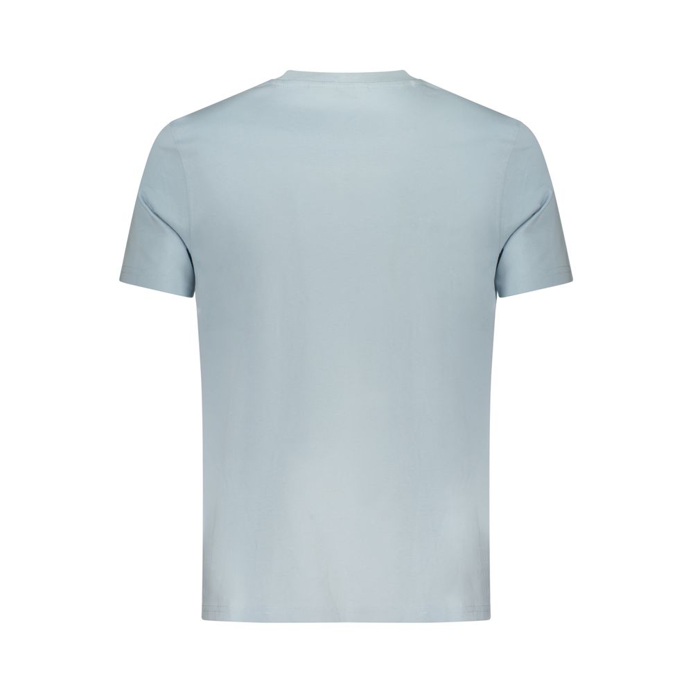 Hellblaues Baumwoll-Herren-T-Shirt