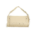 Beige Polyurethan-Damenhandtasche