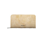 Beige Polyurethane Women's Wallet