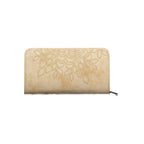 Beige Polyurethane Women's Wallet