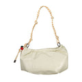 Ecru Polyurethane Women Handbag