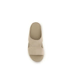 Beige Calf Leather Bos Taurus Platform Sandals