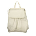 Ecru Polyurethane Women Backpack