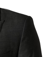 Dark Gray Wool Slim Fit Coat Jacket Blazer