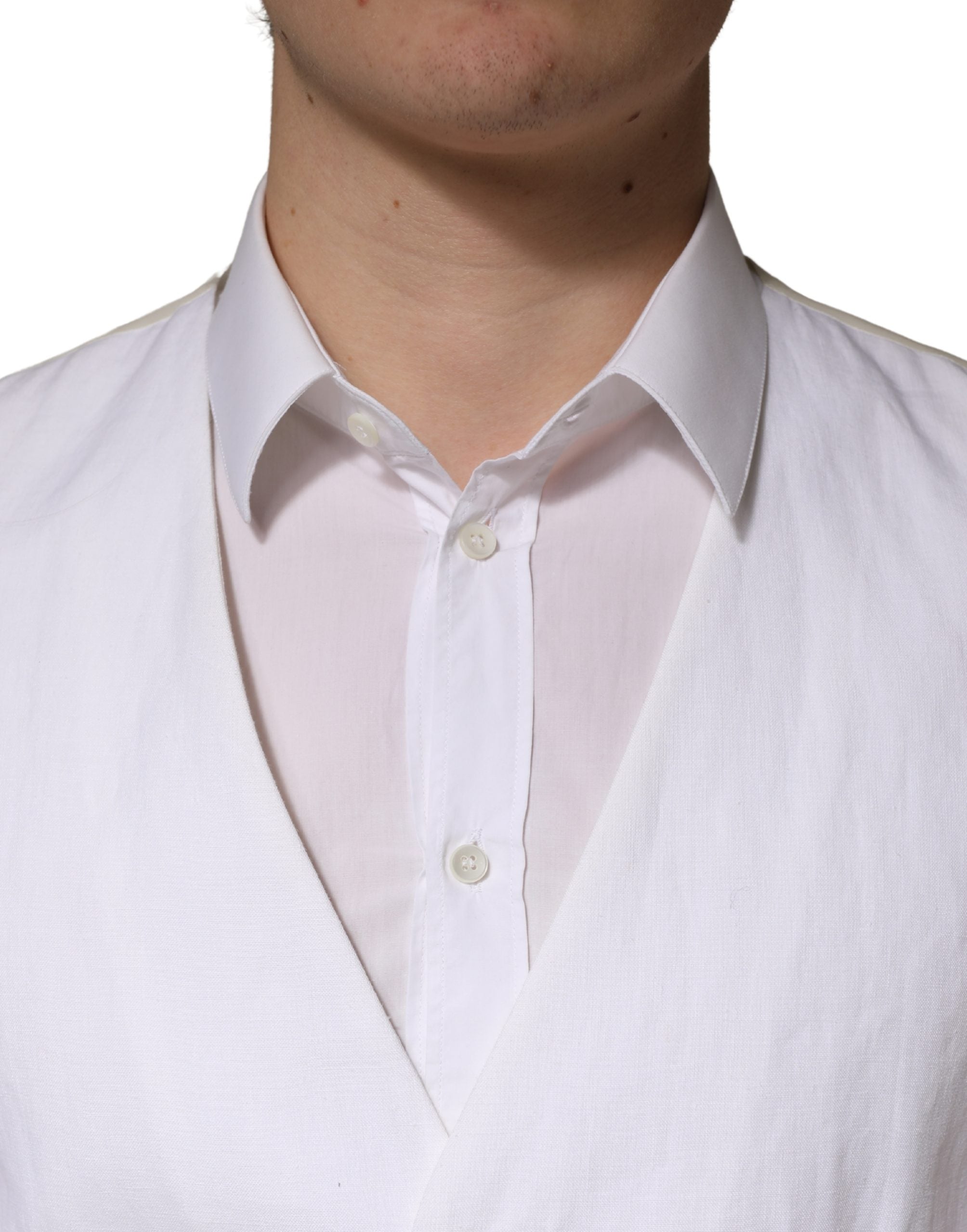 White SARTORIA Linen 2 Piece Men's Formal Suit