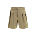 Bermudas aus beiger Baumwolle