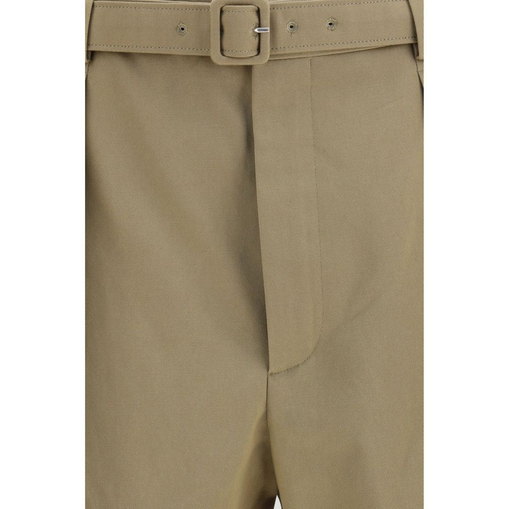 Bermudas aus beiger Baumwolle