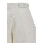 White Cotton Denim Jeans