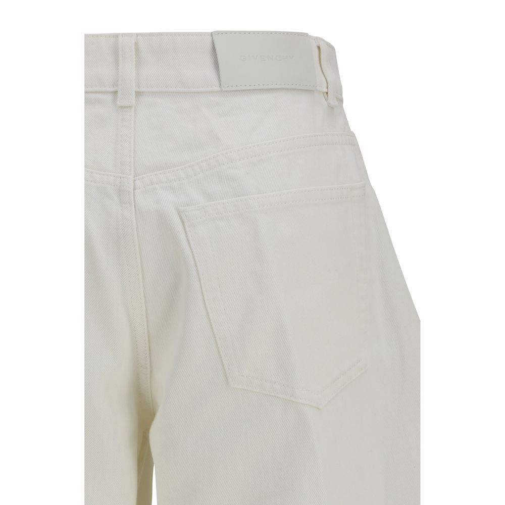 White Cotton Denim Jeans