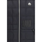Gilet nero in nylon senza maniche