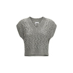 Bicolor-Seiden-Sweatshirt