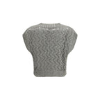 Bicolor-Seiden-Sweatshirt