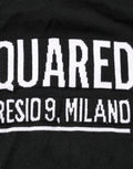 Schwarzer Logo Strickpullover mit Rundhalsausschnitt für Herren