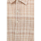 Orange Cotton Pattern Shirt