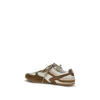 Mehrfarbige Kalbsleder-Sportschuhe