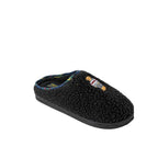 Slipper aus schwarzer Baumwolle