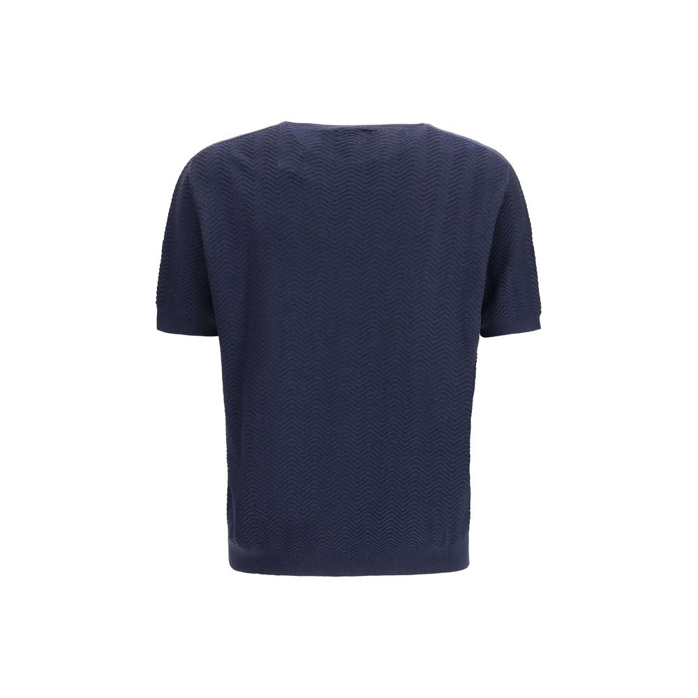 Felpa di seta blu