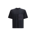 Schwarzes Baumwoll-T-Shirt