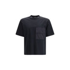Schwarzes Baumwoll-T-Shirt