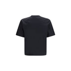 Schwarzes Baumwoll-T-Shirt