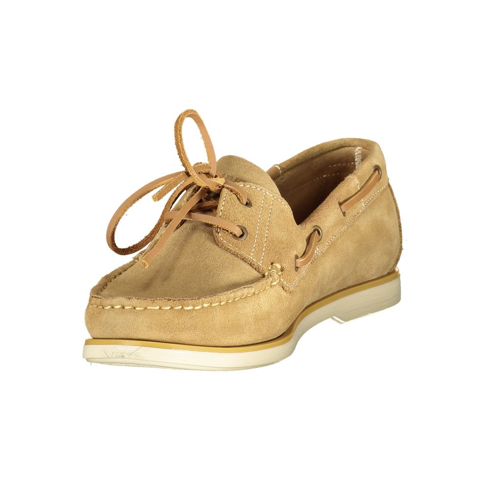 Beige Leder Herren Klassischer Schuh